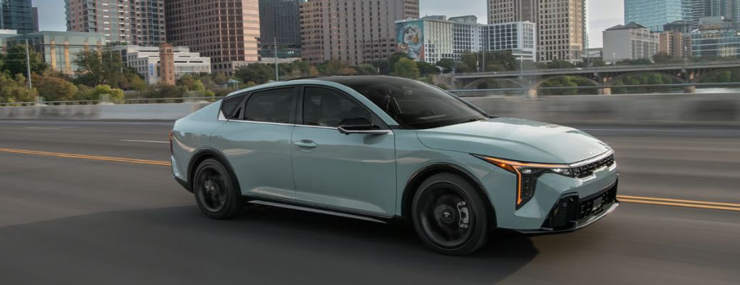 side and front quarter view of the 2026 Kia K4