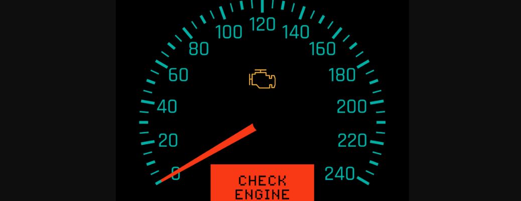 check engine light indicator in a car