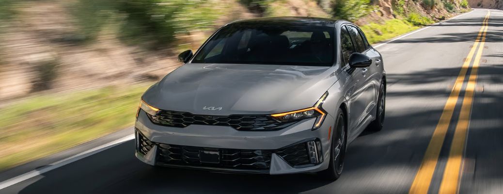 2026 Kia K5 front and side view