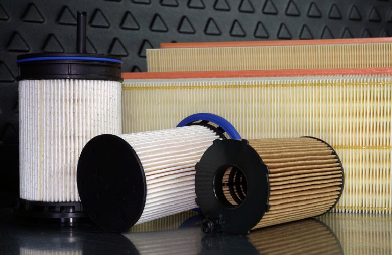 Air filters of a vehicle