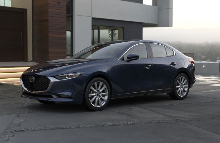 2022 Mazda3 sedan front and side view