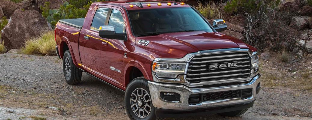 2022 Ram 2500 side and front view