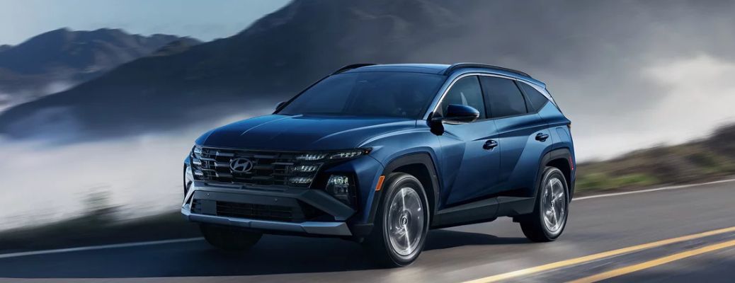 2025 Hyundai Tucson front and side view