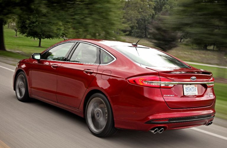 2017 Ford Fusion Sport side and back view