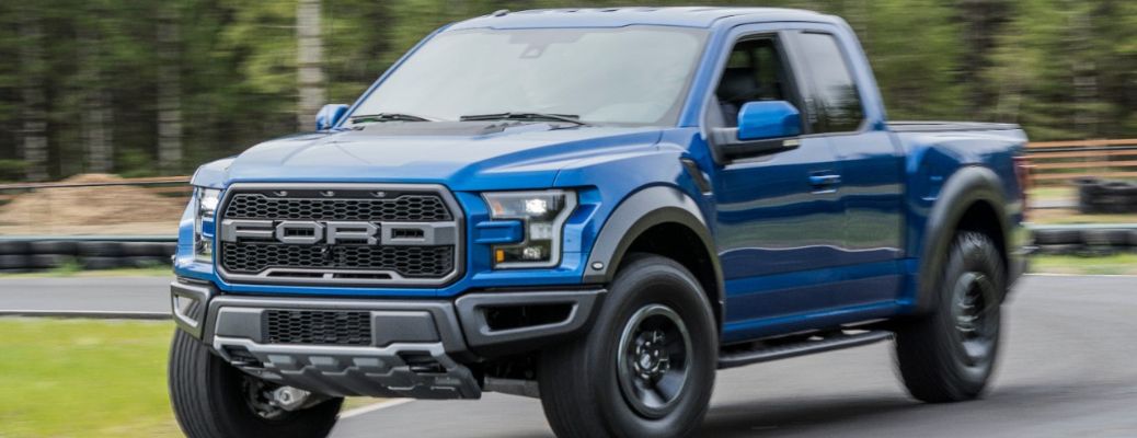 2017 Ford F-150 Raptor front and side view
