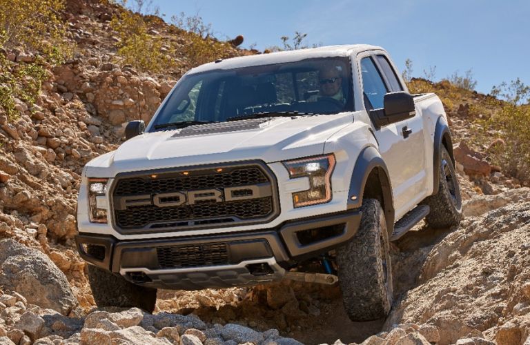 2017 Ford F-150 Raptor front and side view