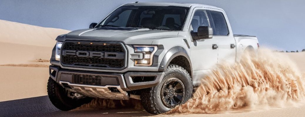 2017 Ford F-150 Raptor front and side view