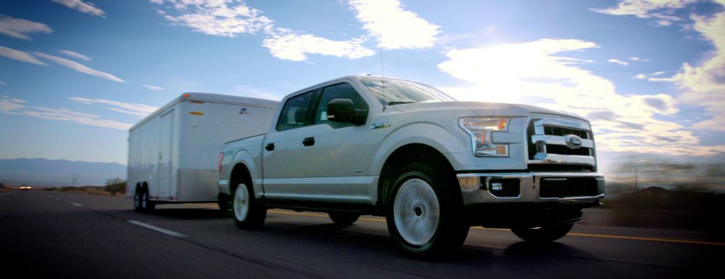 2016 Ford F-150 towing a trailer
