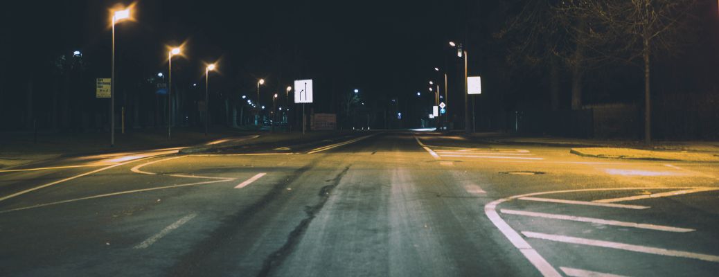Road at night