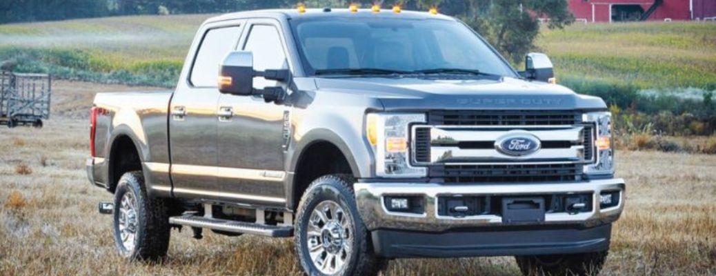 2017 Ford Super Duty side and front view