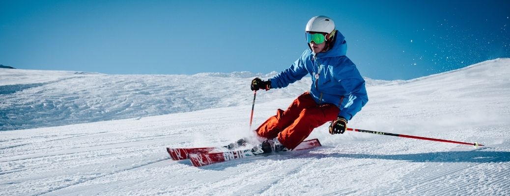 A man skiing on a hill