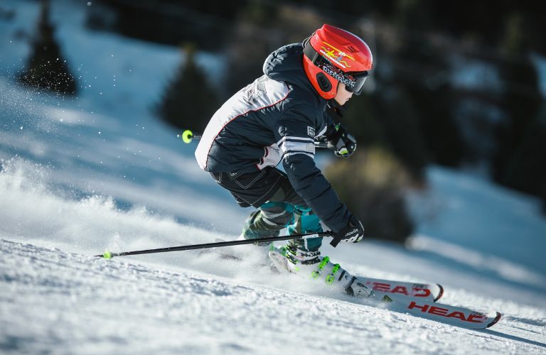 A man skiing