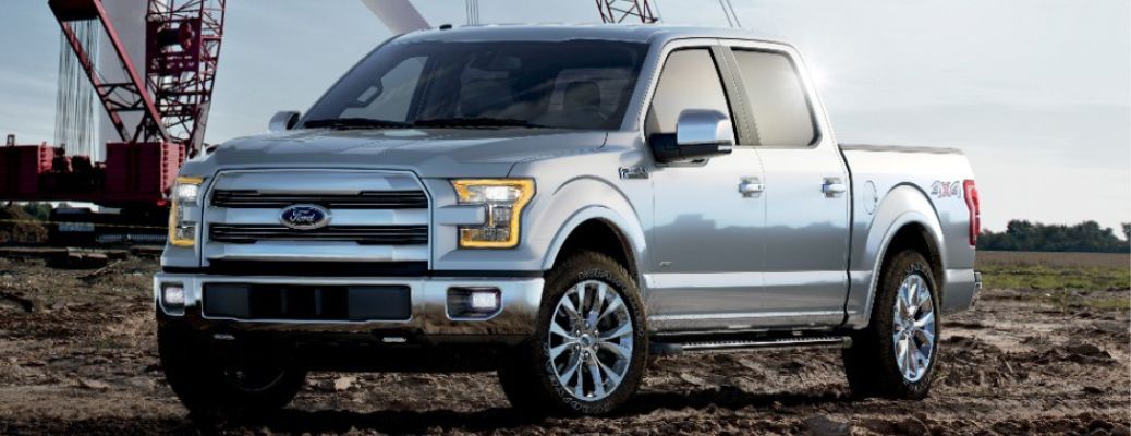 2017 Ford F-150 front and side view