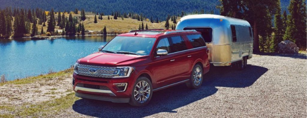 2018 Ford Expedition towing a trailer