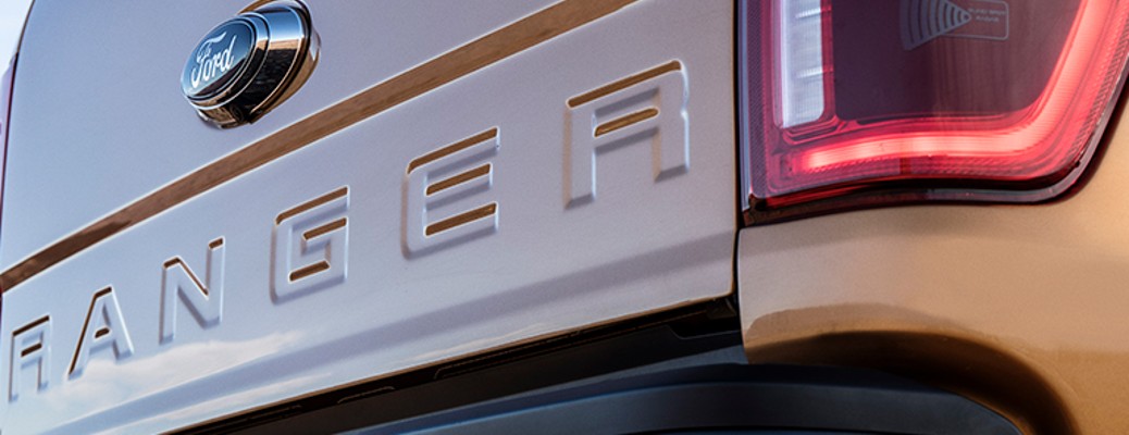 2019 Ford Ranger rear end close up