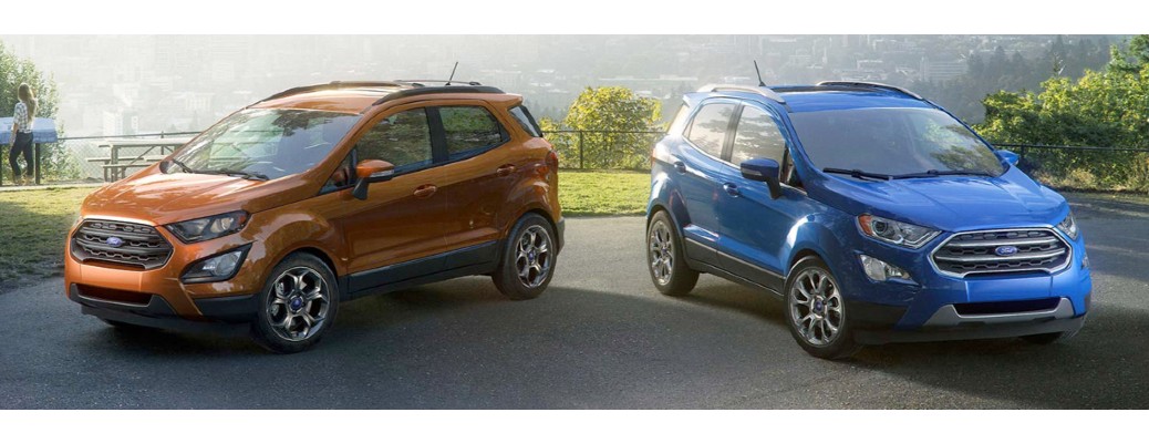 2019 Ford EcoSport models side by side