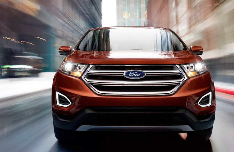 2017 Ford Edge in dark red