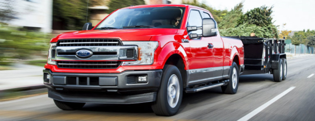 2018 Ford F-150 Diesel front view towing