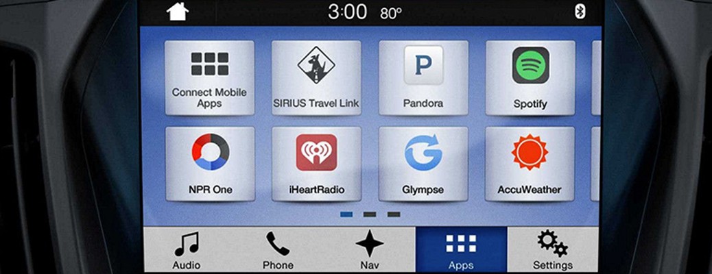 2018 Ford Escape touchscreen display