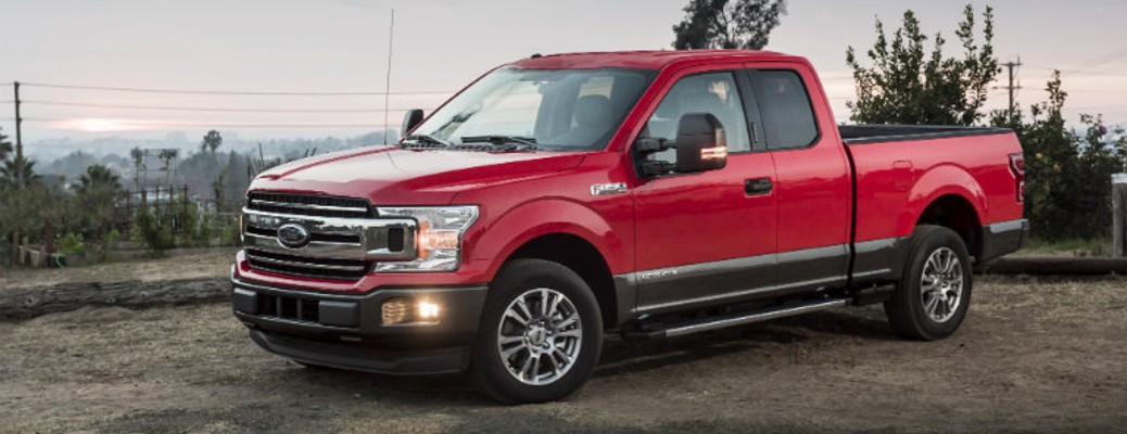 2018 Ford F-150 Diesel front and side view