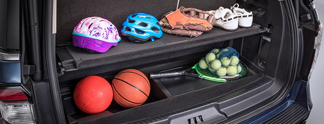 2018 Ford Expedition cargo space with sports gear