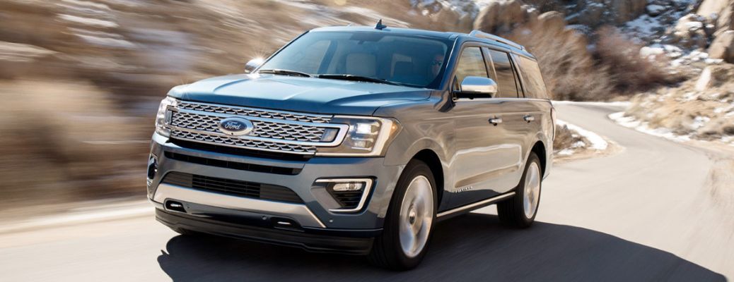 2018 Ford Expedition front view on a road