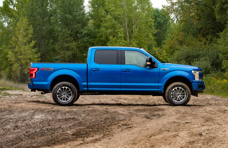 2019 Ford F-150 in bright blue