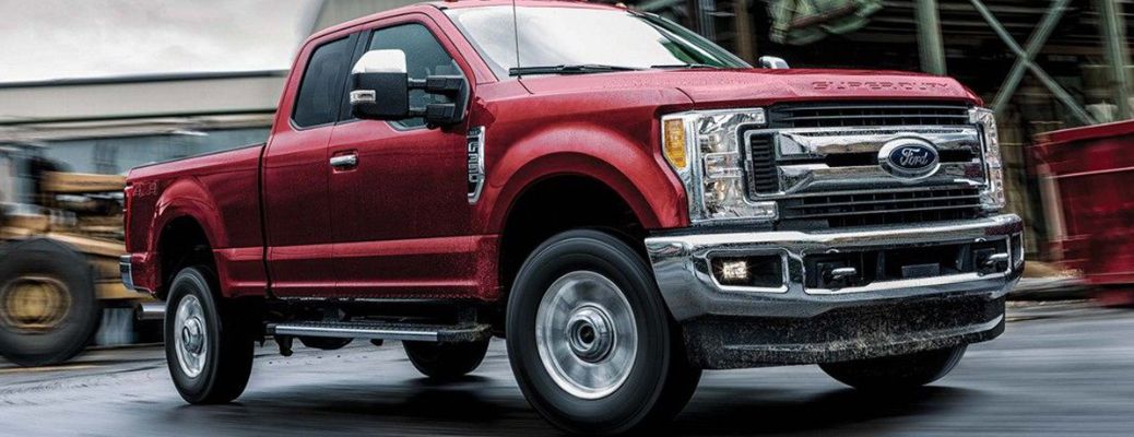 2019 Ford Super Duty front and side angle