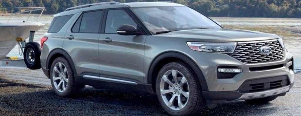 2020 Ford Explorer in silver