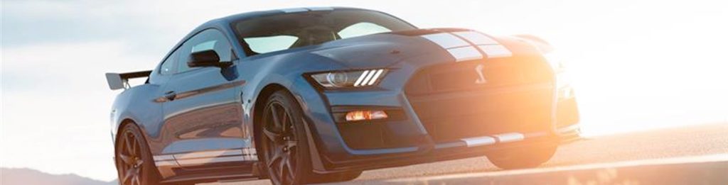 front view of a Ford Mustang Shelby GT500