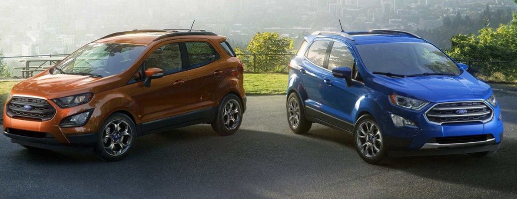 2019 EcoSport models side by side