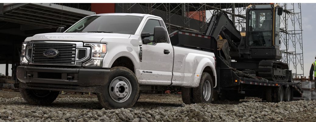 2020 Ford Super Duty parked in dirt