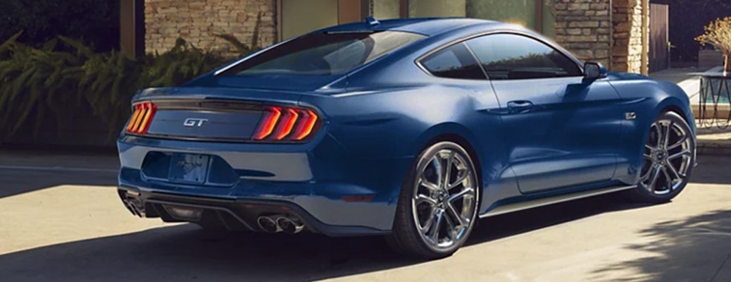 2023 Ford Mustang rear and side view