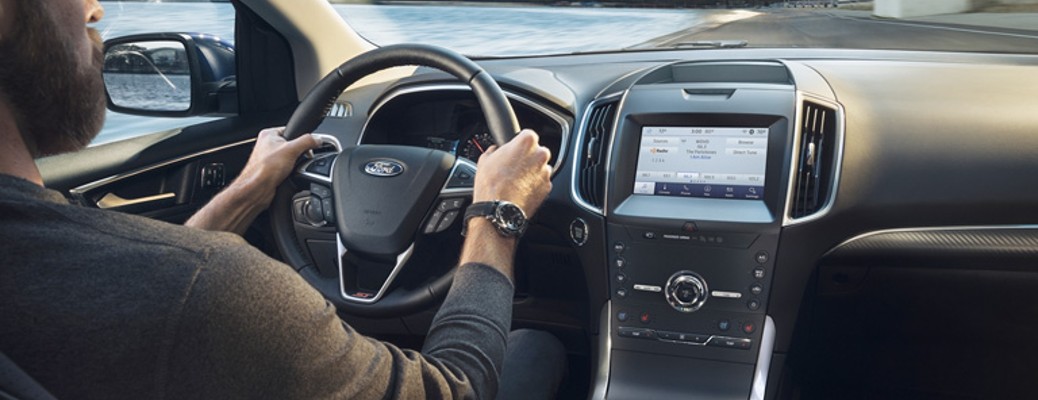 2020 Ford Edge with a man driving