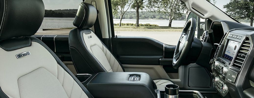 2020 Ford Super Duty front seats side view