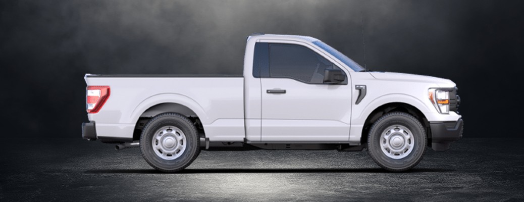 2021 Ford F-150 XL side view on black