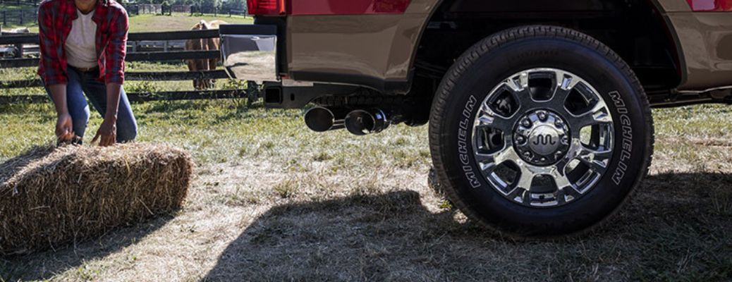 2020 Ford F-250 wheel and tire close up rear end