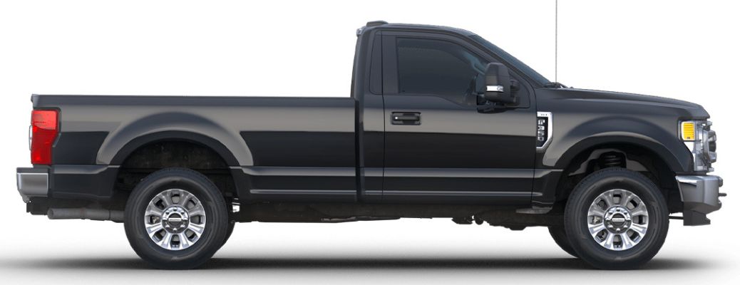 2021 Ford Super Duty side view on white