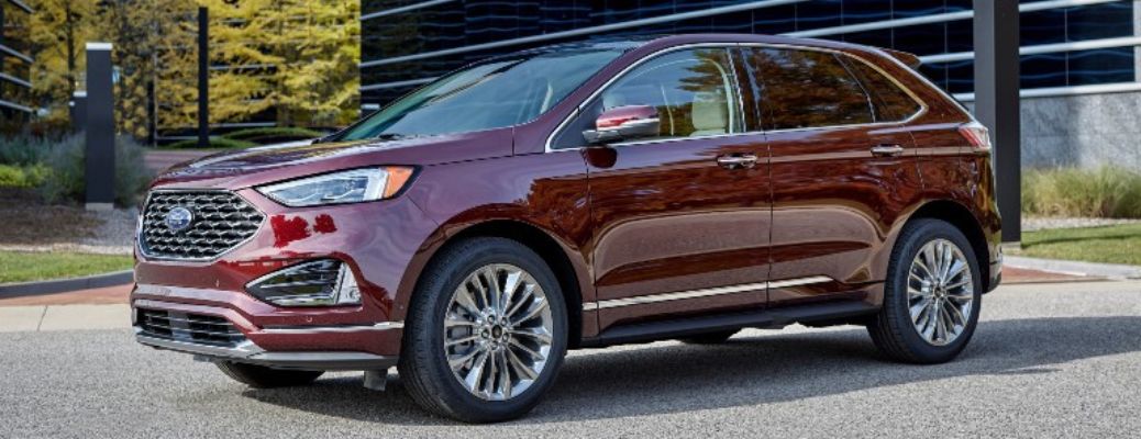 2021 Ford Edge with red paint