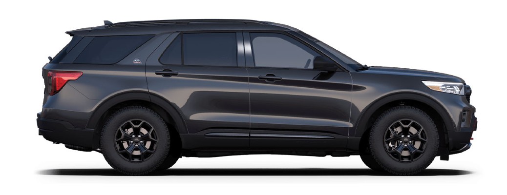 2021 Ford Explorer Timberline side view on white