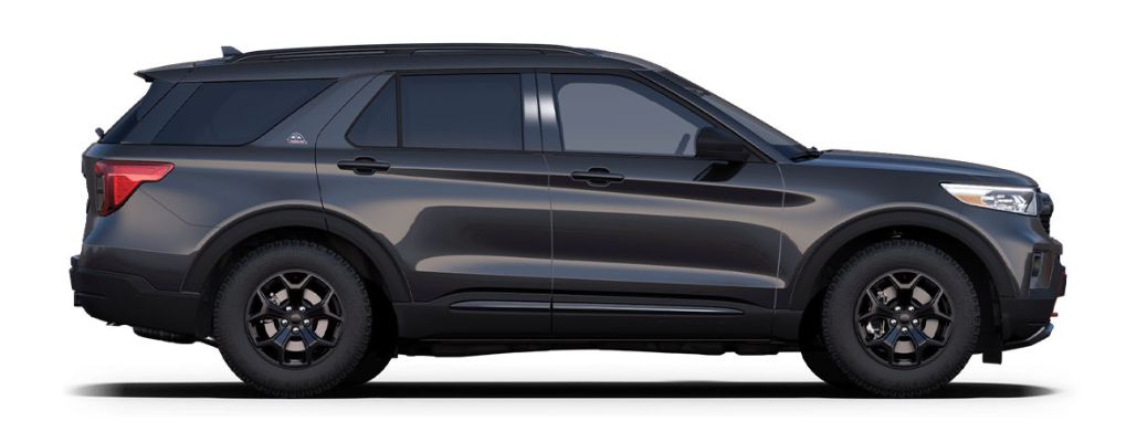 2021 Ford Explorer Timberline side view on white