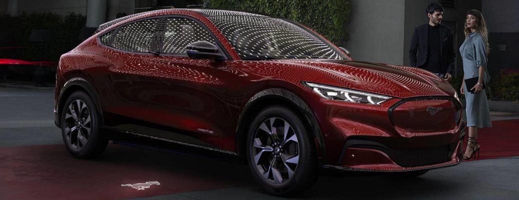 2021 Mustang Mach-E front and side view