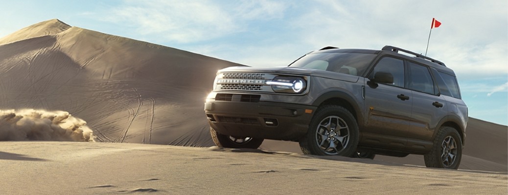 2021 Ford Bronco Sport driving on sand