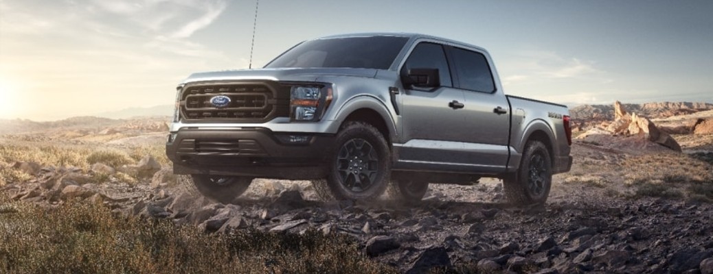2023 Ford F-150 Rattler front view on rocks