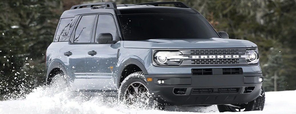 2022 Ford Bronco Sport driving in snow