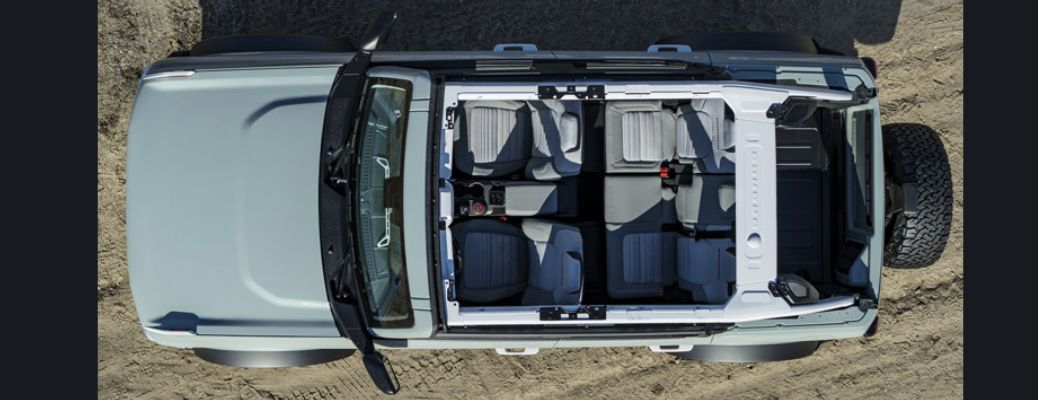 2021 Ford Bronco top view