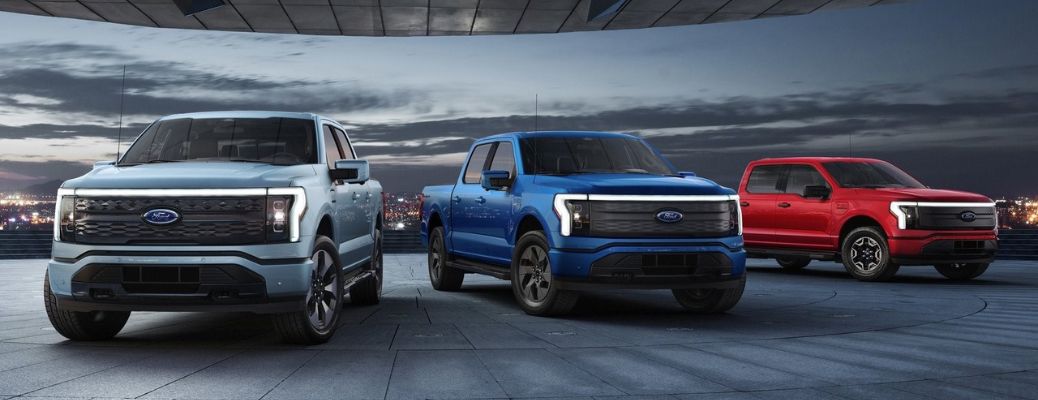 2022 Ford F-150 models in a row