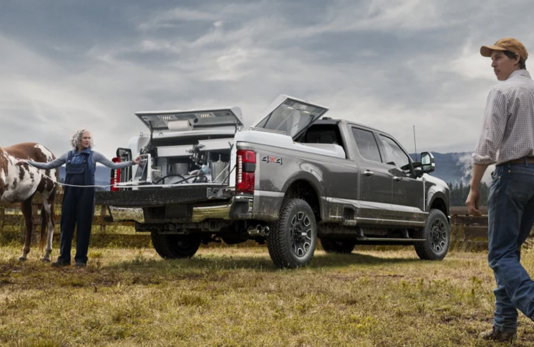 2023 Ford Super Duty with bed tools