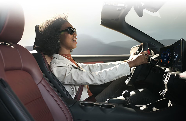 2024 Ford Mustang interior with a person