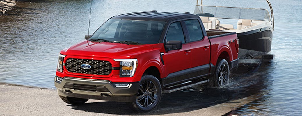 2023 Ford F-150 Heritage Edition with a boat